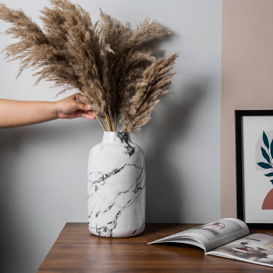 Alina Vase Large - White Marble - Image 4