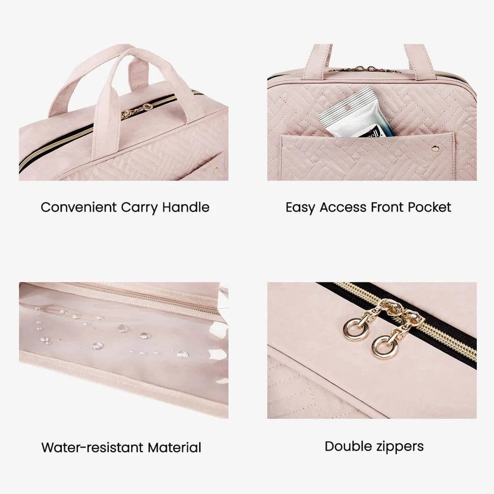 Aurora Hanging Toiletry Bag - Pink - Image 5