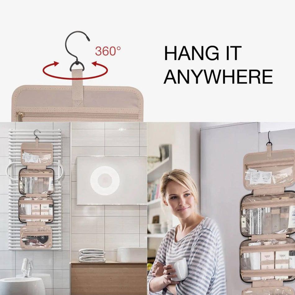 Aurora Hanging Toiletry Bag - Pink - Image 7