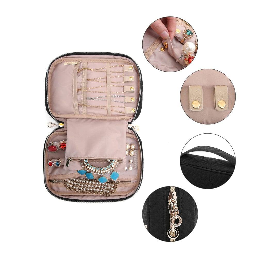 Belle Travel Jewellery Organiser Small - Black - Image 4