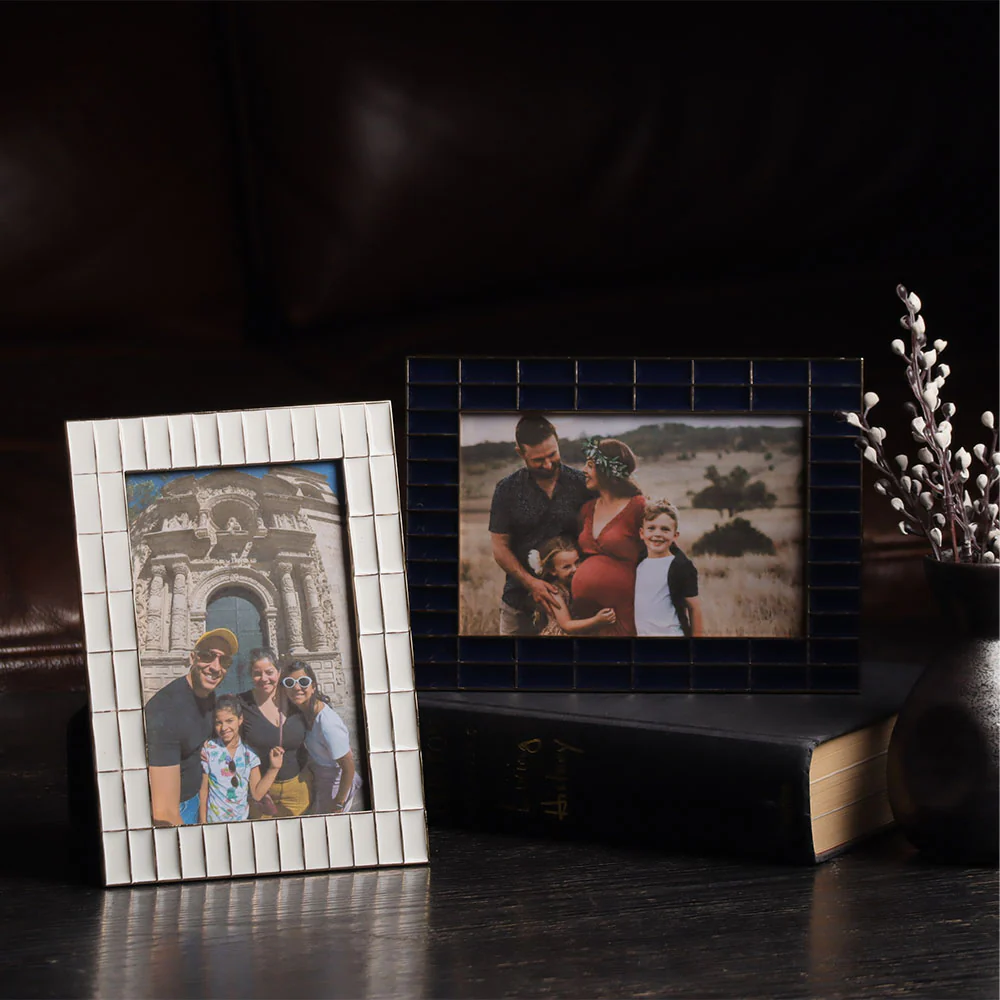 Blaine Photo Frame Medium - Blue Gold - Image 6
