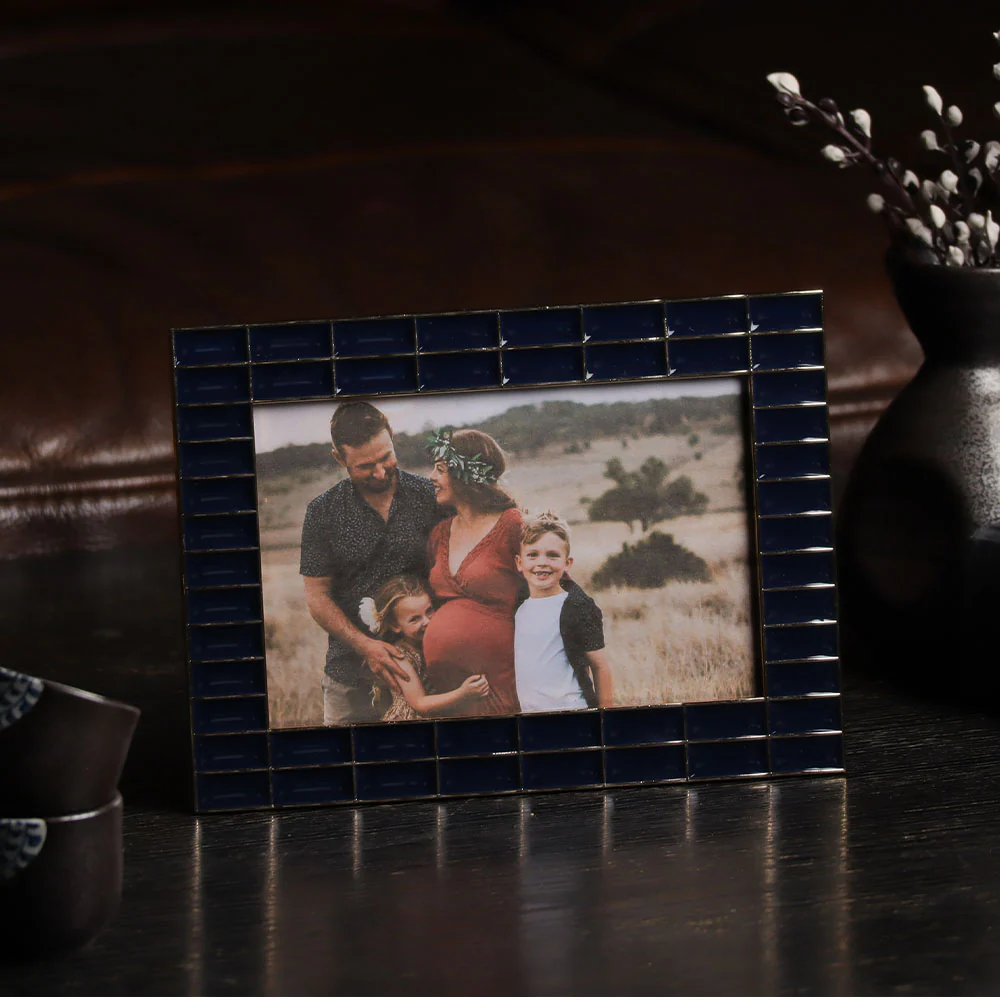 Blaine Photo Frame Medium - Blue Gold - Image 8