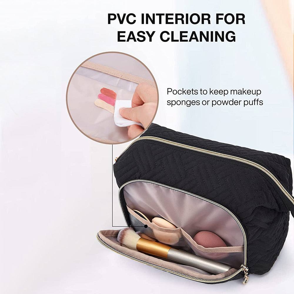 Travel Makeup Bag - Cross Black - Image 6