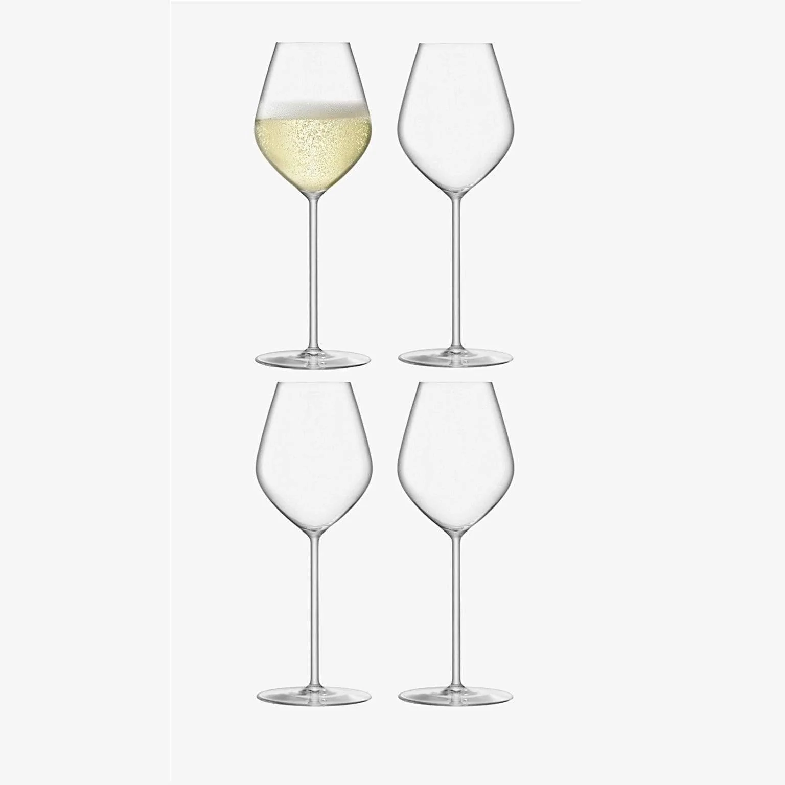 Borough Tulip Champagne Glasses 285ml, Set of 4 - Image 3