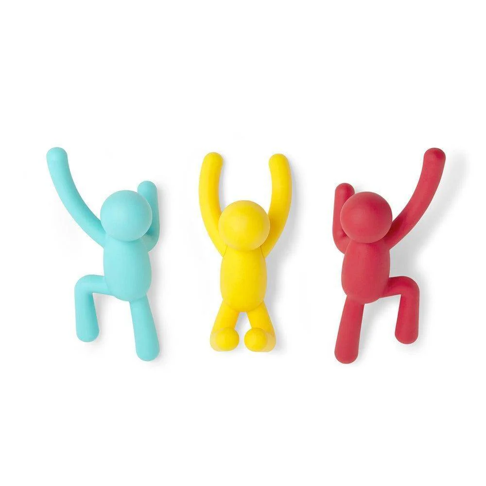 Buddy Hooks, Set of 3 - Red Green Yellow - Image 6