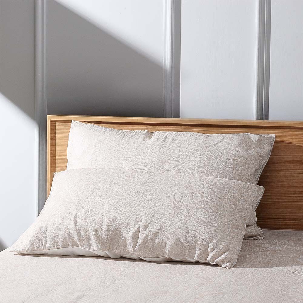 Camelia Duvet Cover and Pillow Shams Set - Greige - Image 3