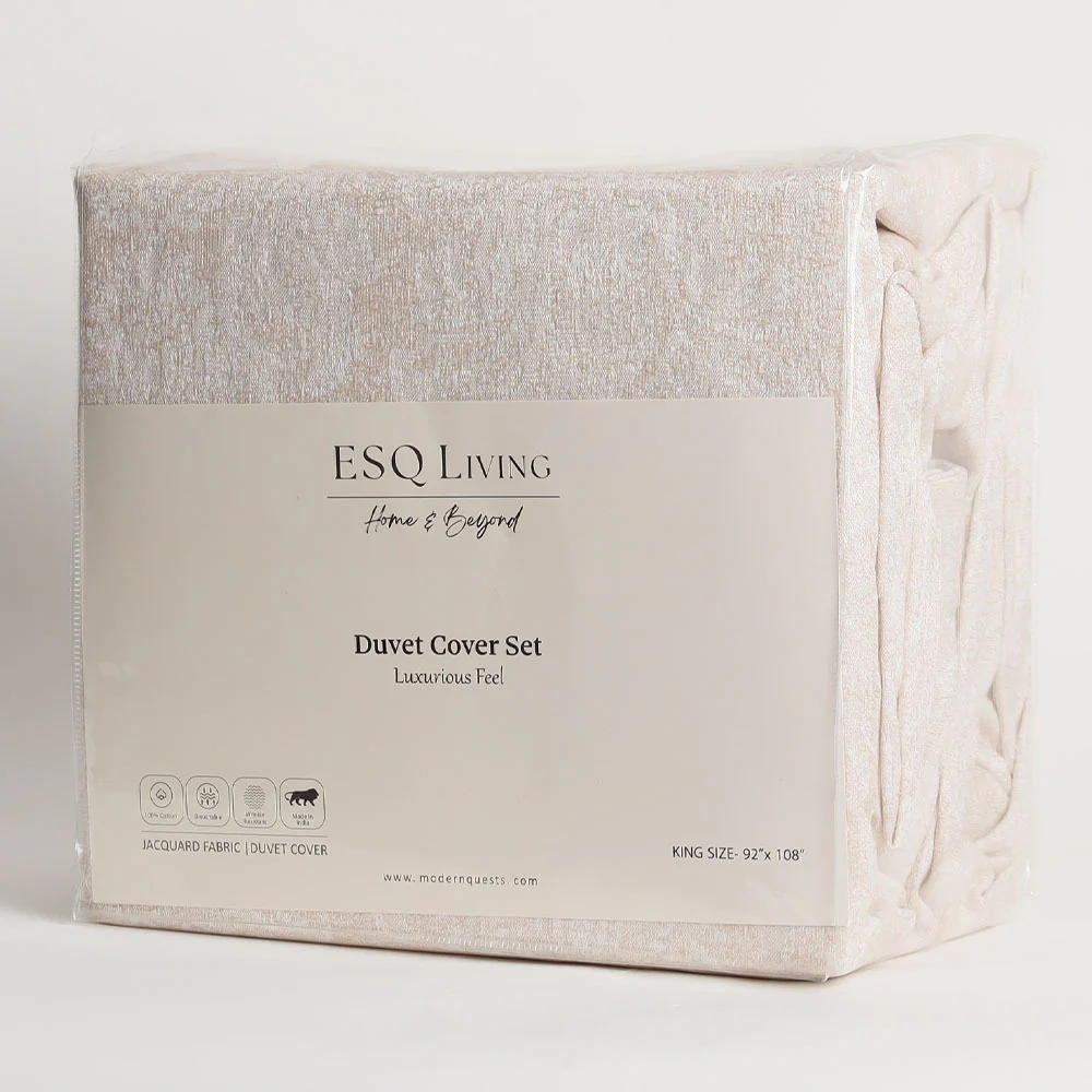 Camelia Duvet Cover and Pillow Shams Set - Greige - Image 5