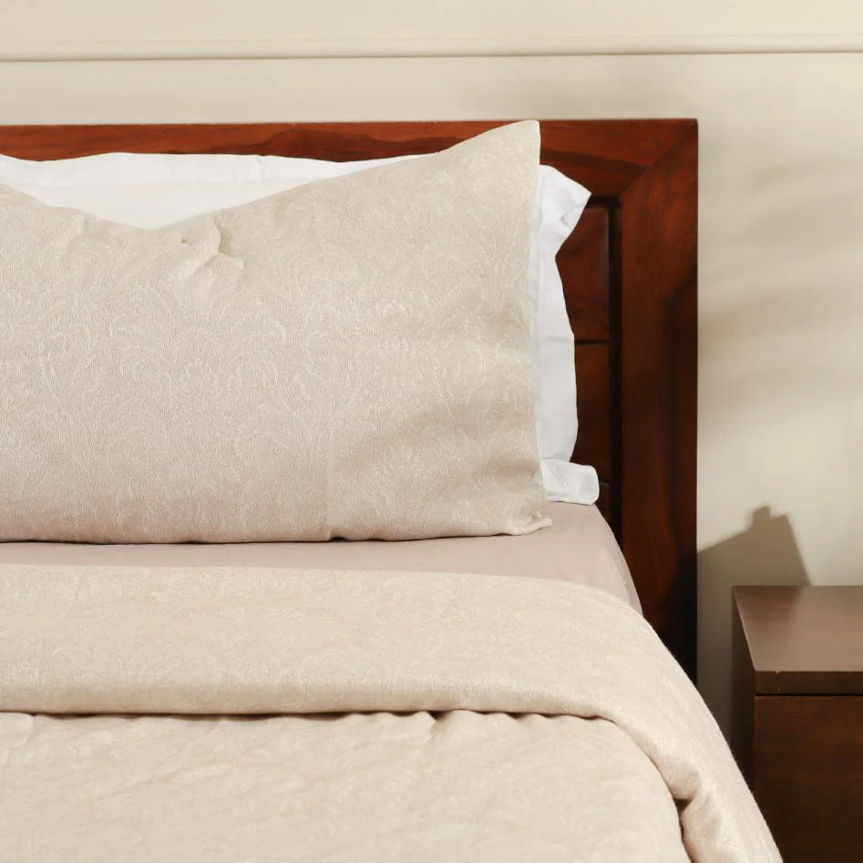 Camelia Duvet Cover and Pillow Shams Set - Greige - Image 6