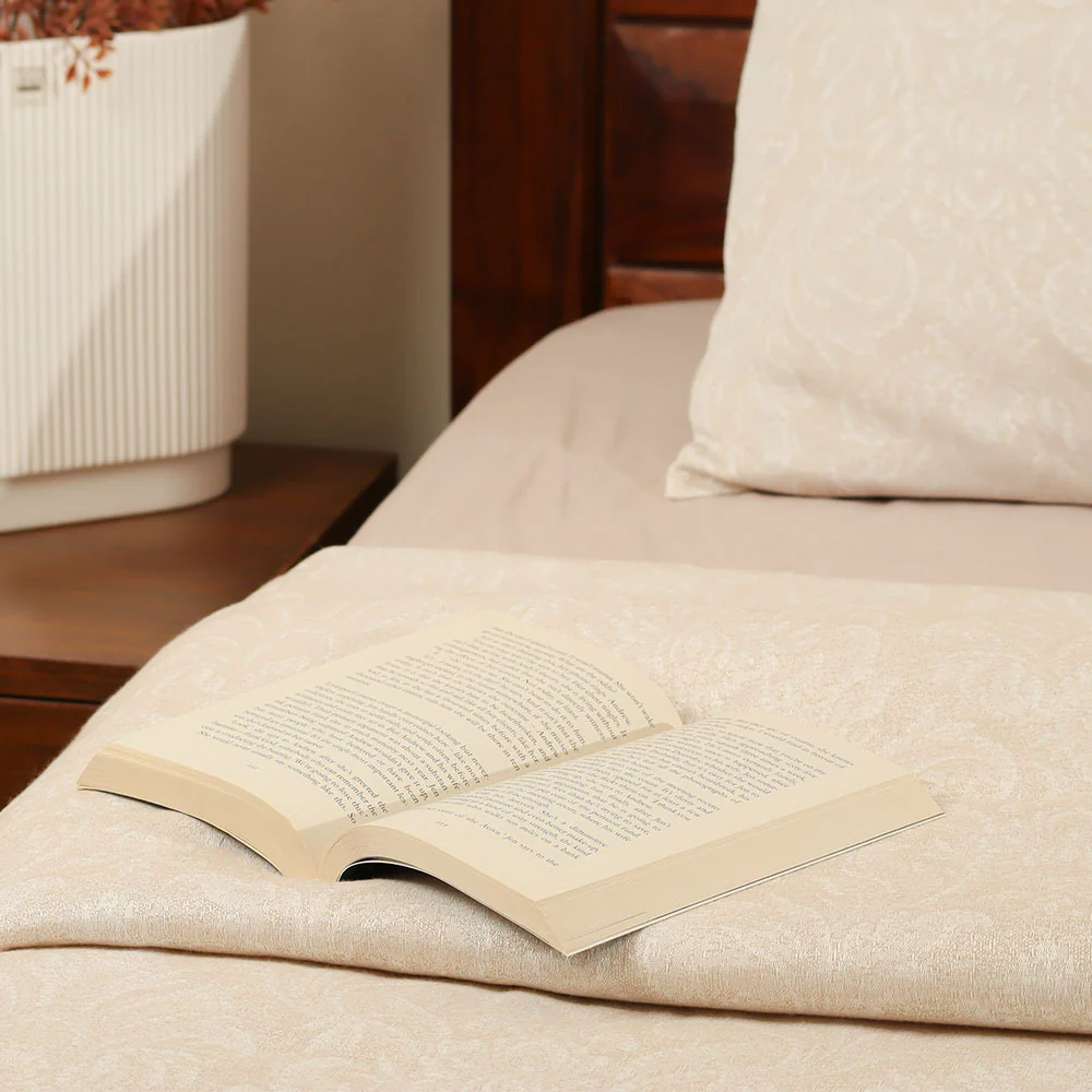 Camelia Duvet Cover and Pillow Shams Set - Greige - Image 8