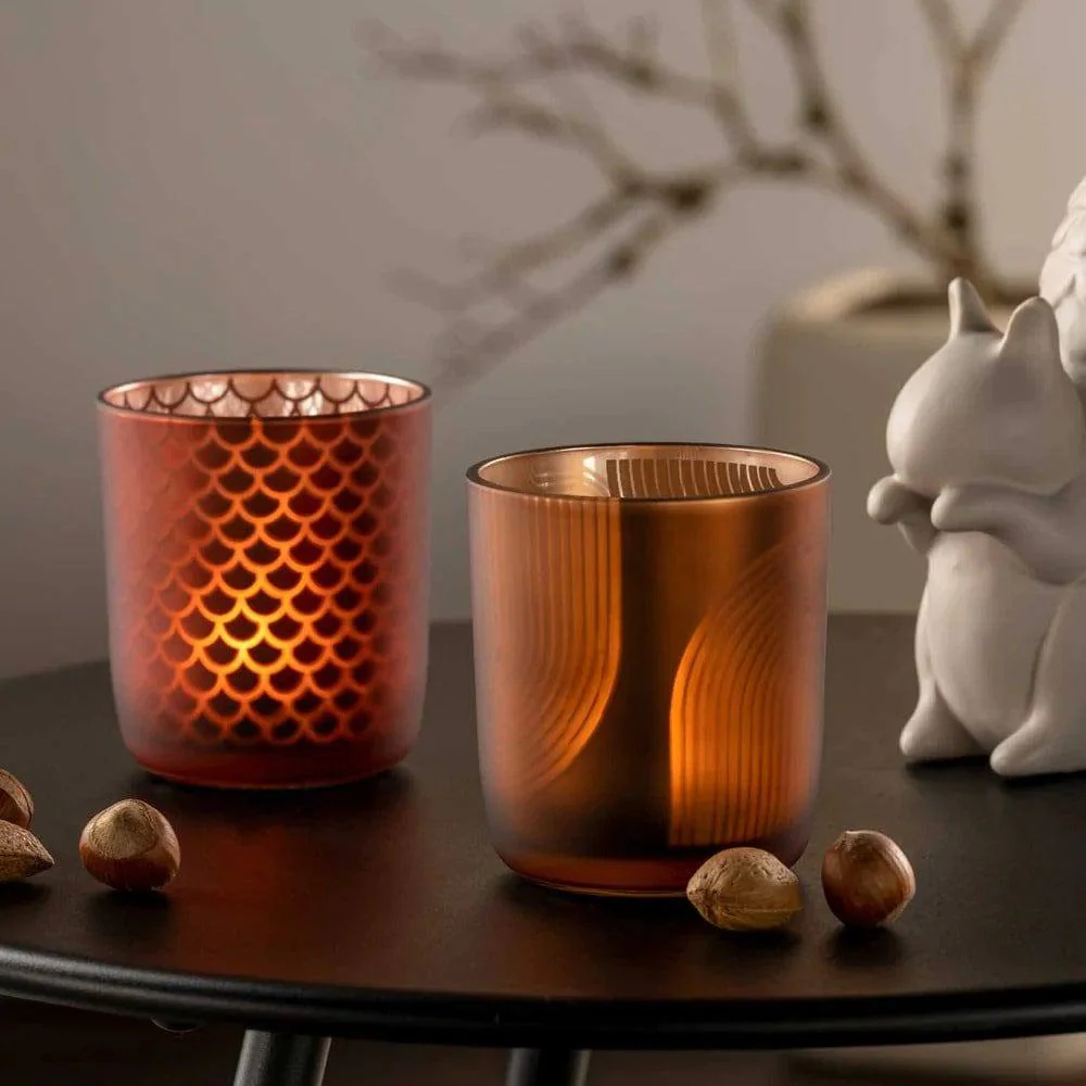 Camminata Tealight Holder Medium - Terra Lines - Image 5