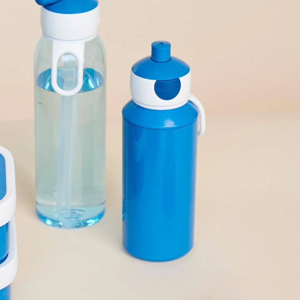 Campus Pop-up Water Bottle - Blue - Image 5