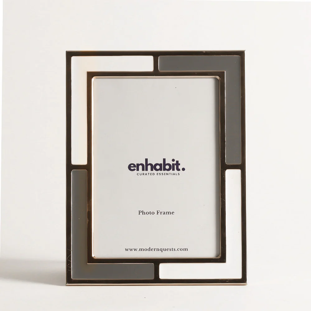 Carl Photo Frame Large - Grey & White - Image 3