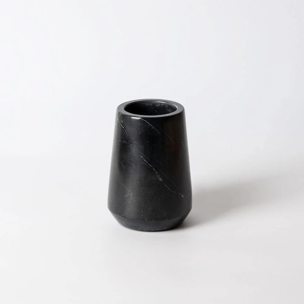 Carrara Toothbrush Tumbler - Black Marble - Image 4