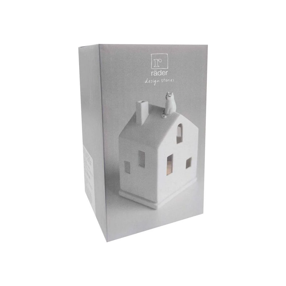 Village House with Cat Tealight Holder & Sculpture - Image 5
