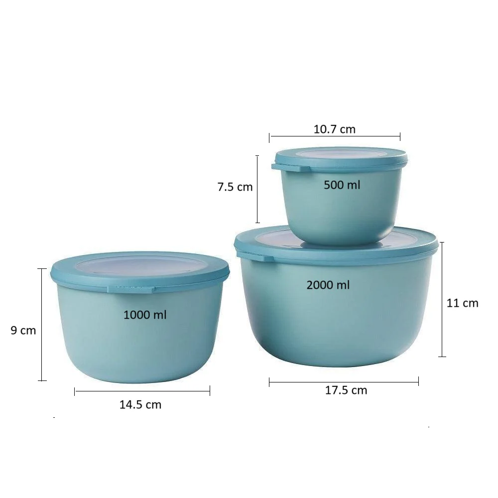 Cirqula 3-Piece Storage Set Tall - Nordic Green - Image 4