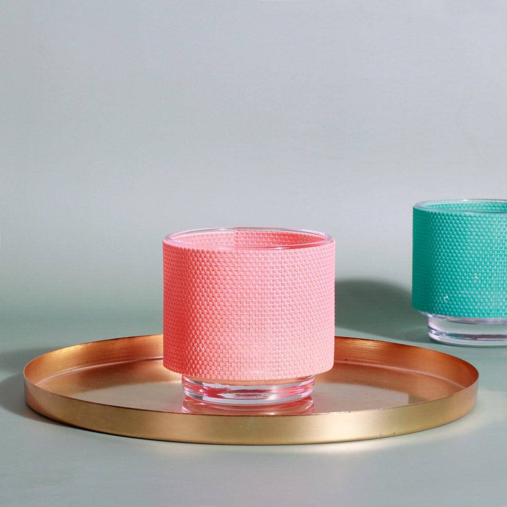 Colorata Tealight Holder with Cover - Coral - Image 4