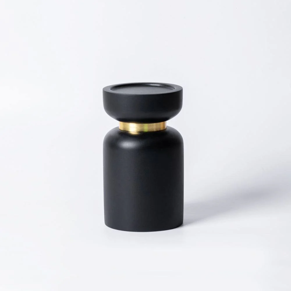 Concrete Candle Stand Large - Black - Image 3