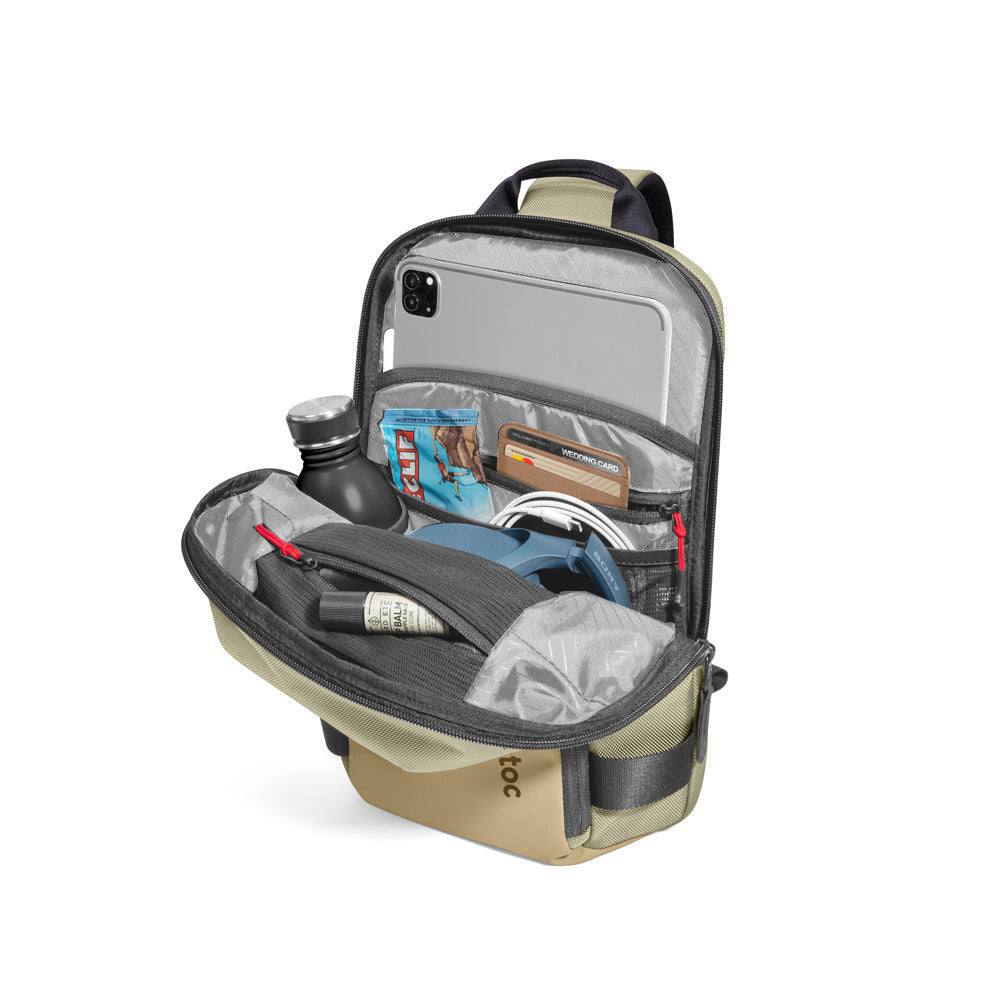 CroxBody EDC Sling Bag - Khaki 11 Inch - Image 5