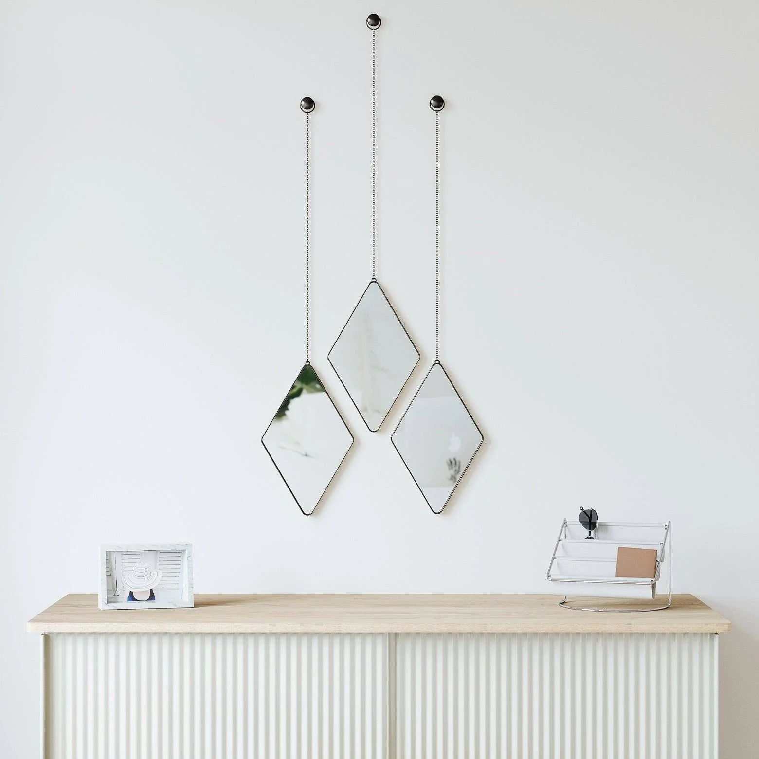 Dima Mirrors, Set of 3 - Black - Image 11