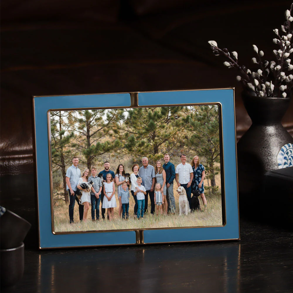 Eden Photo Frame Large - Teal Gold - Image 4
