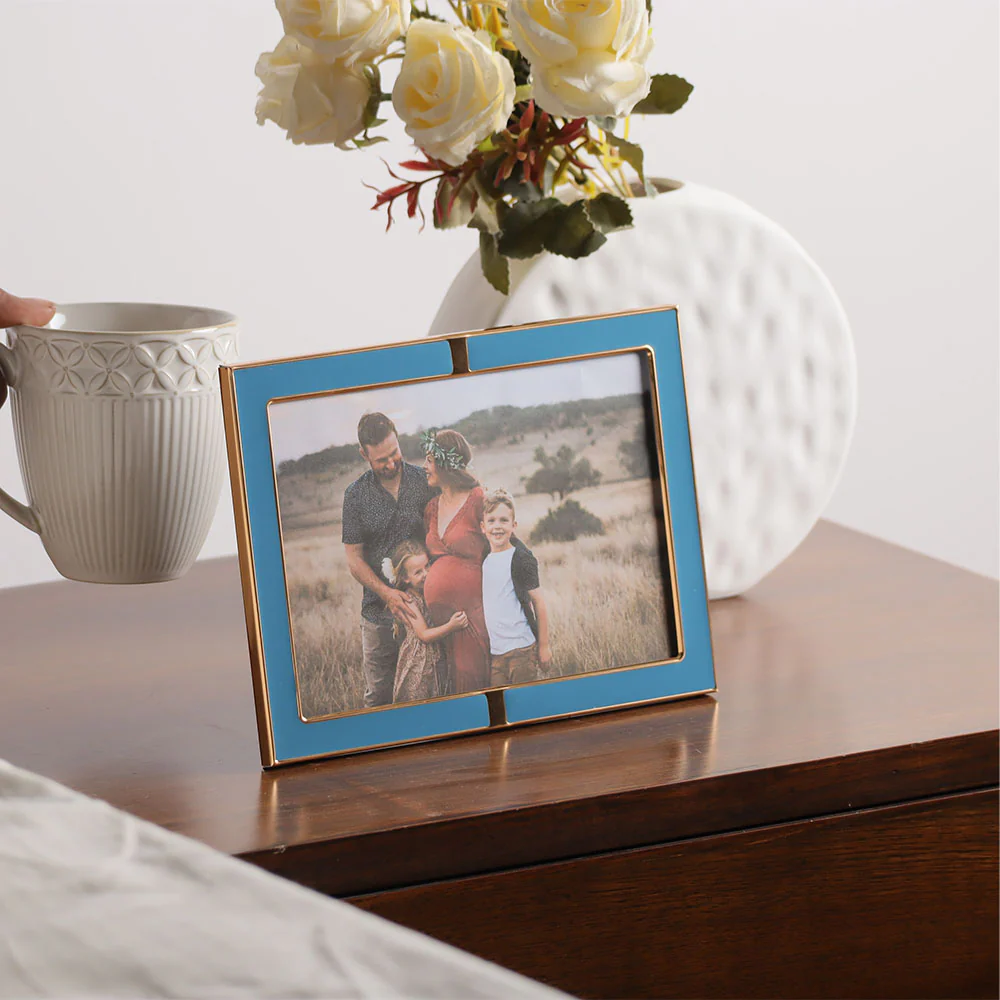 Eden Photo Frame Large - Teal Gold - Image 8