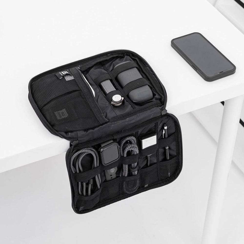 Electronics Organiser, Small - Heather Black - Image 10