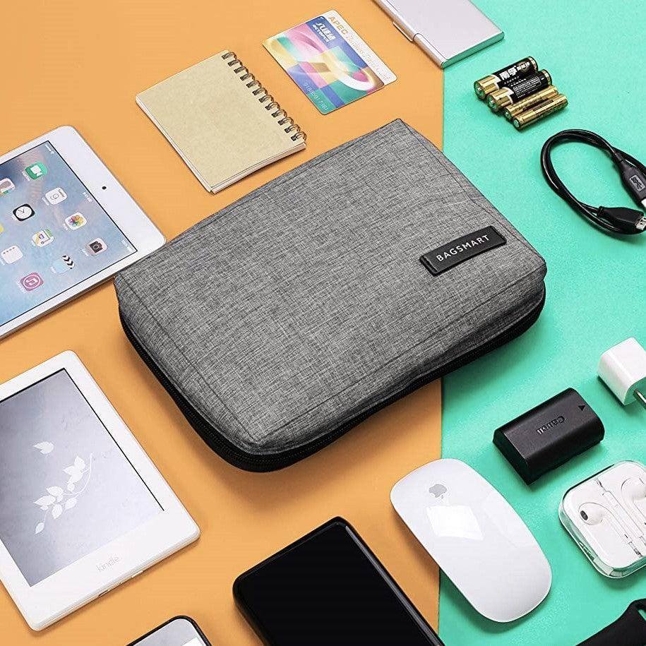 Electronics Organiser, Small - Heather Grey - Image 4