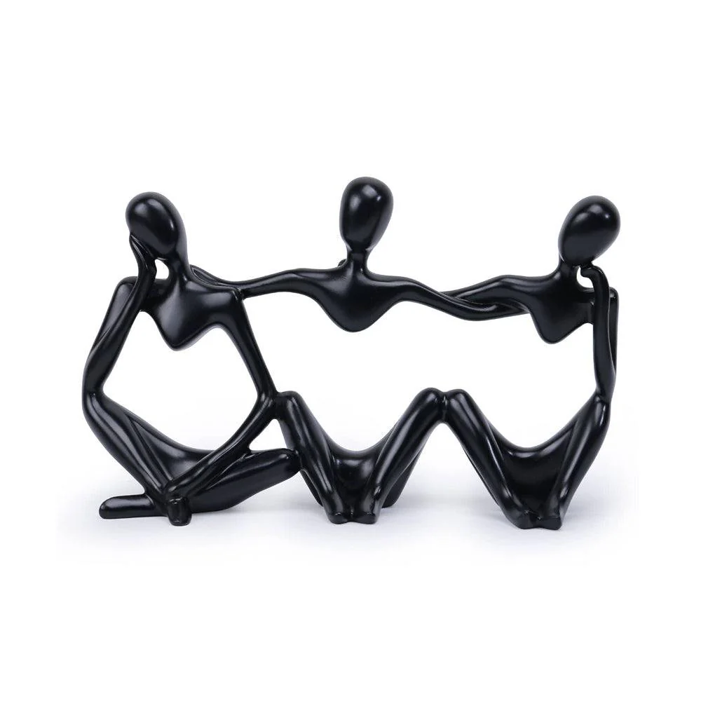Embrace Decorative Sculpture - Black - Image 3