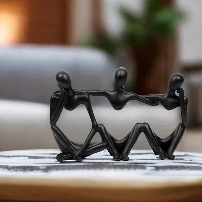 Embrace Decorative Sculpture - Black - Image 4