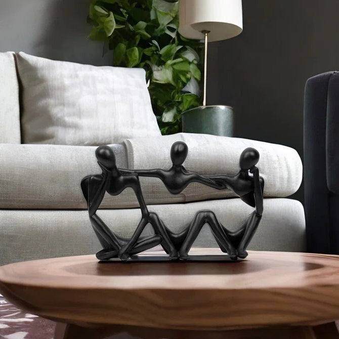 Embrace Decorative Sculpture - Black - Image 5