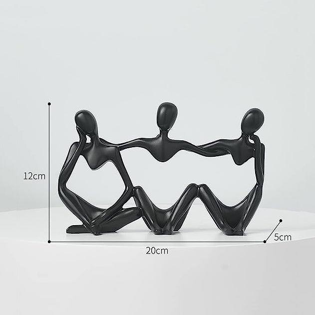 Embrace Decorative Sculpture - Black - Image 6