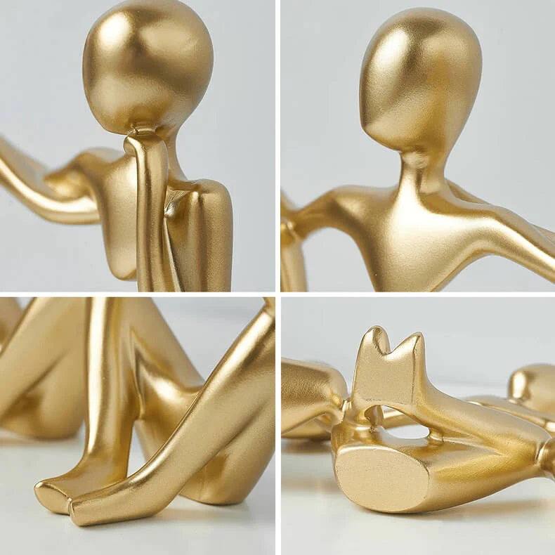 Embrace Decorative Sculpture - Gold - Image 6