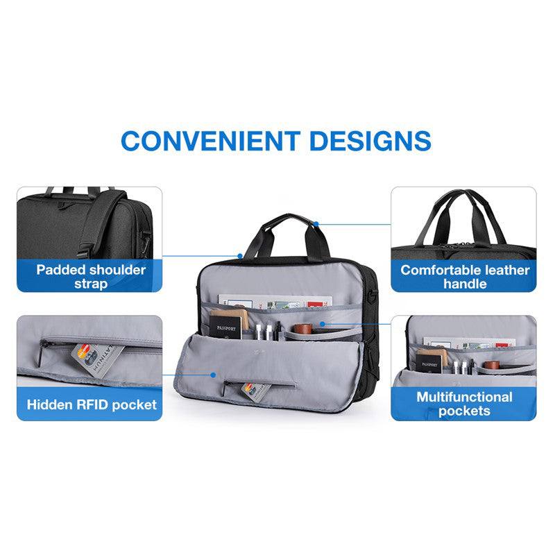 Falco Laptop Bag - Black - Image 5