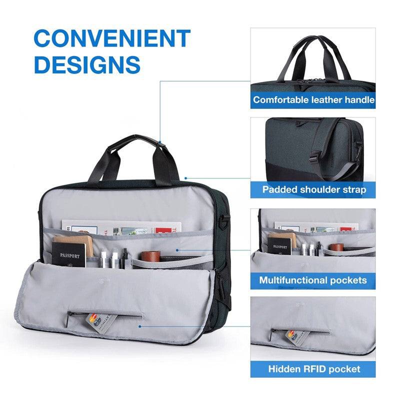 Falco Laptop Bag - Black - Image 6