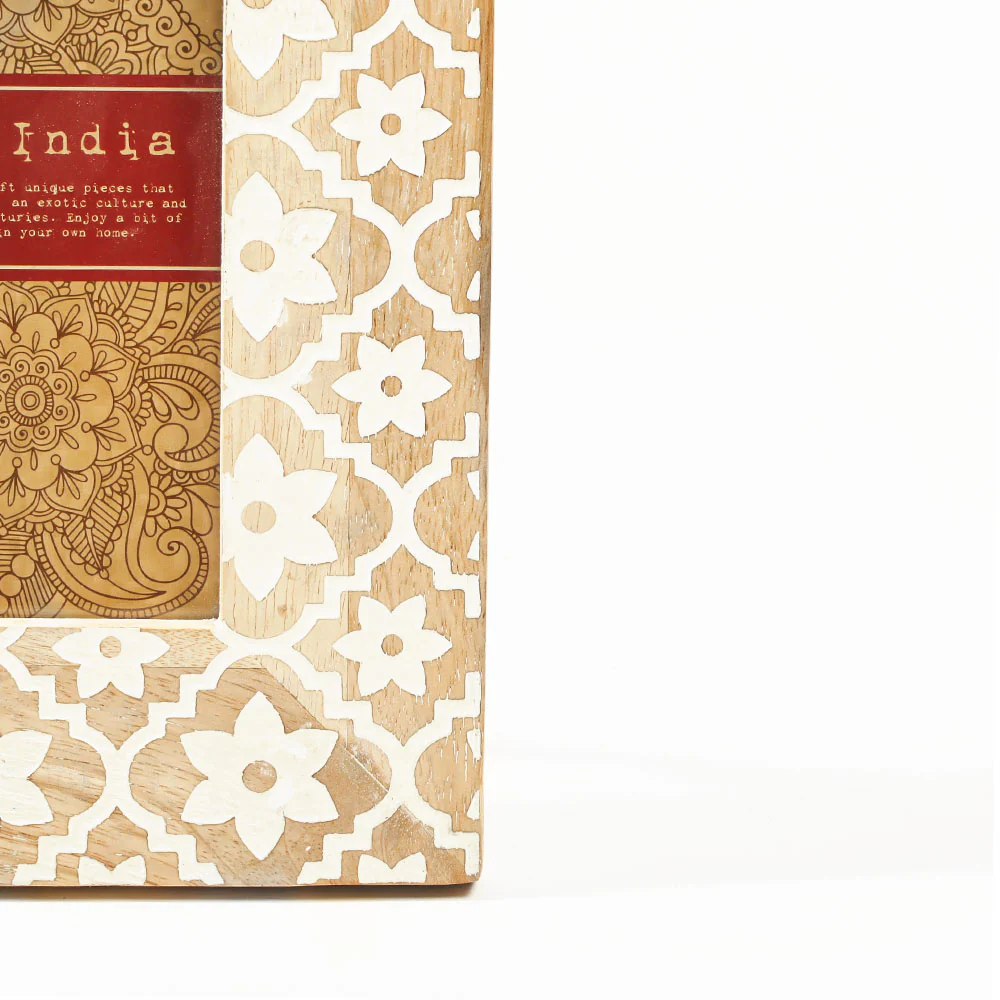 Frangipani Wooden Photo Frame Medium - Birch - Image 5