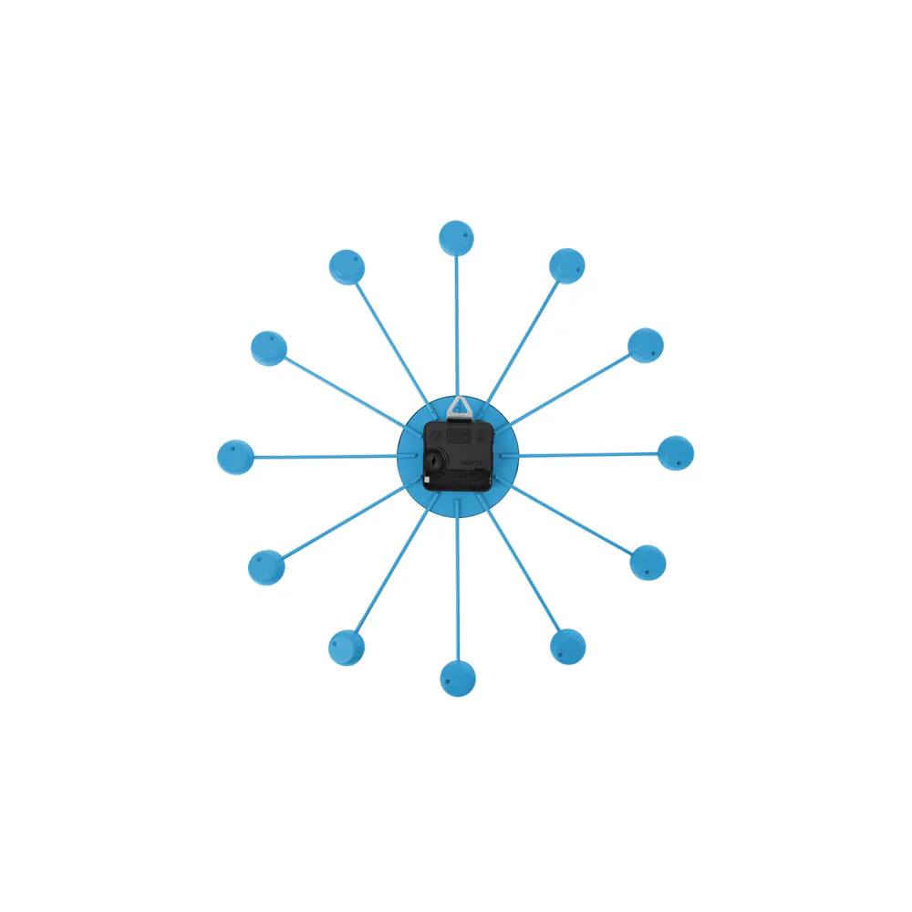 Funky Spider Wall Clock 40cm - Bright Blue - Image 4