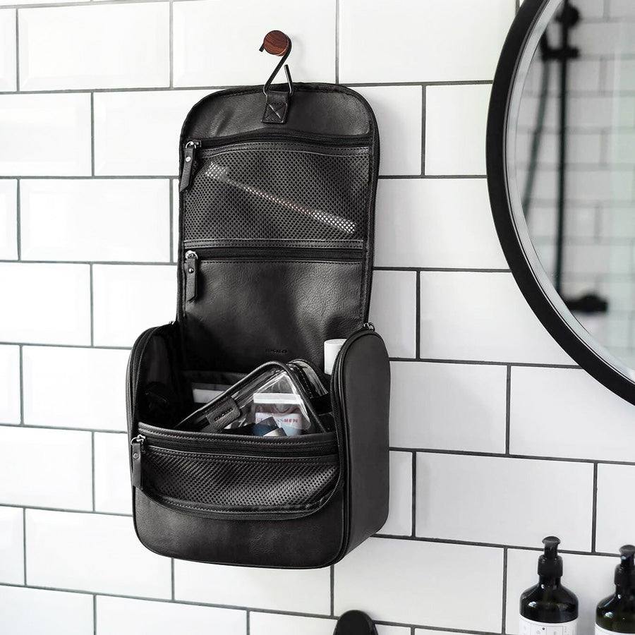 Hanging Travel Washbag Large - Black - Image 3