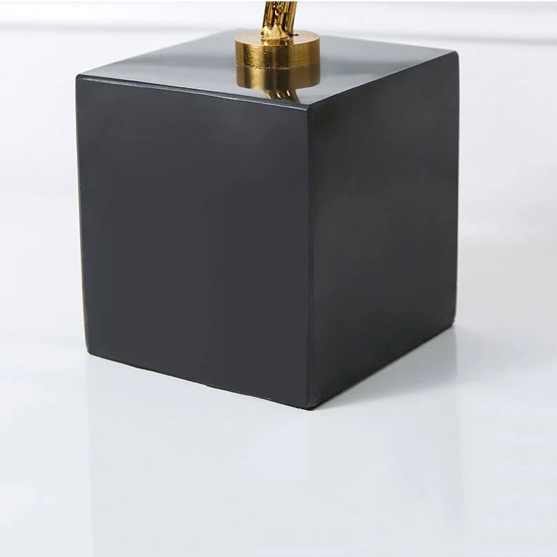 Helix Metallic Sculpture - Black Gold - Image 9