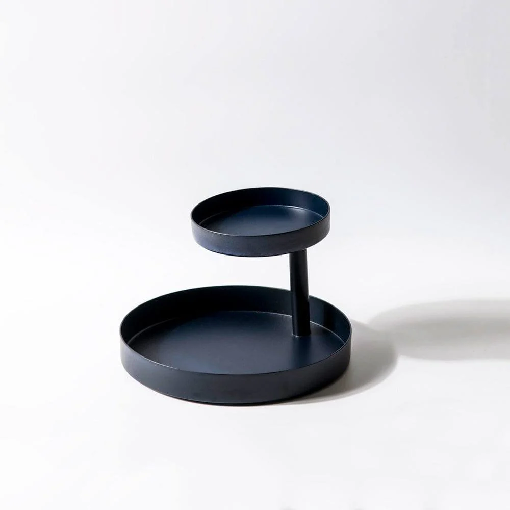 Ivy 2-Tier Tray - Ink Blue - Image 3