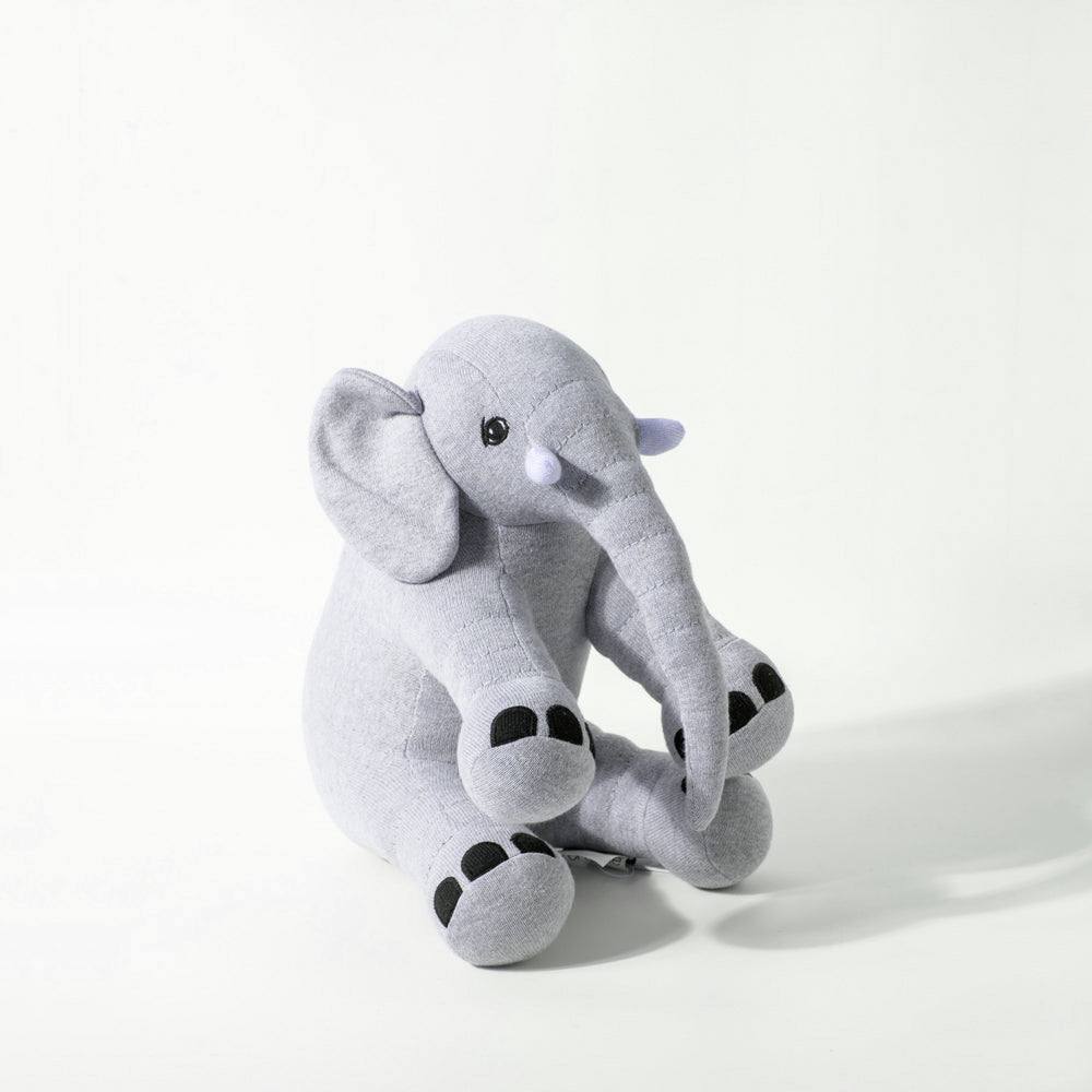 Knitted Soft Toy - Grey Elephant - Image 3