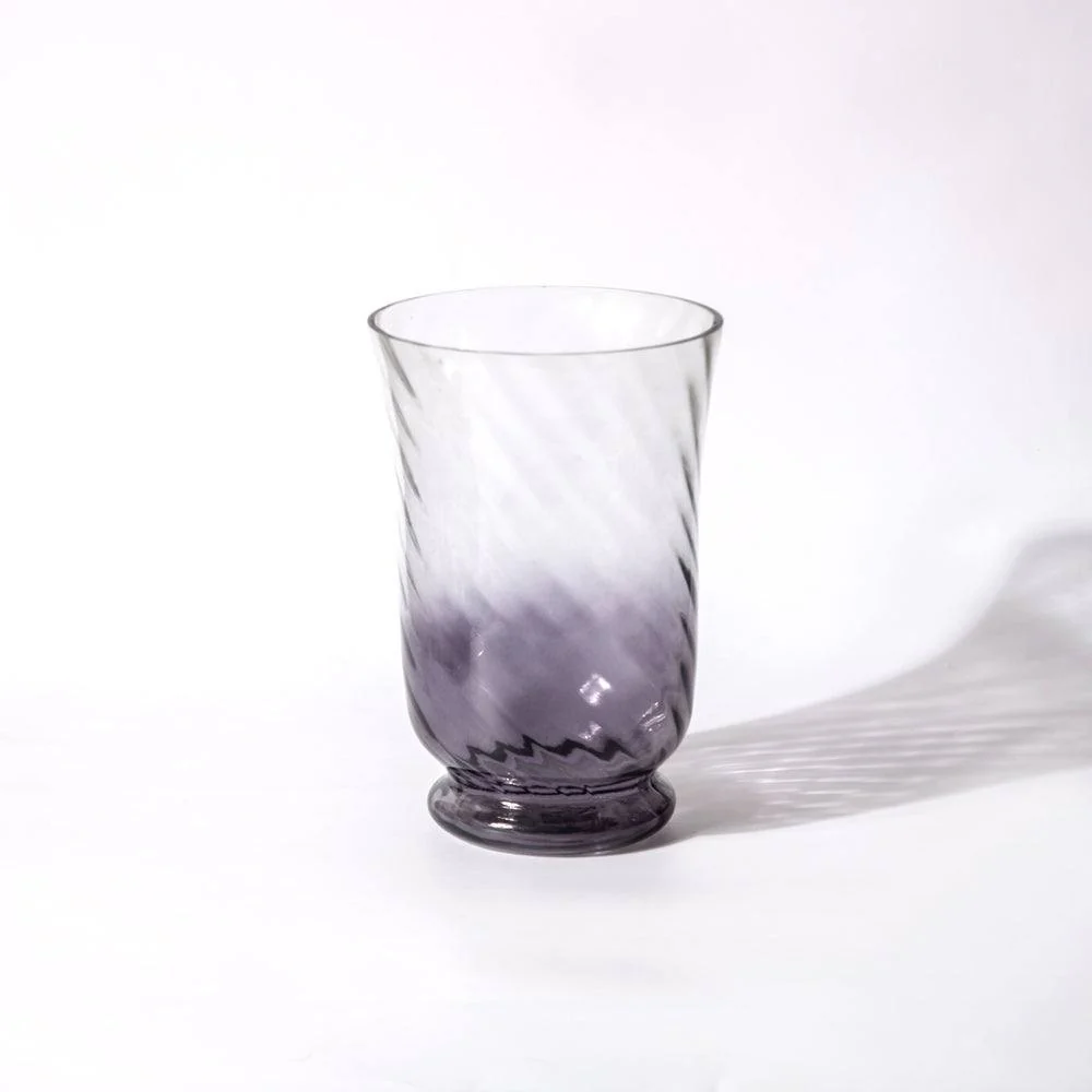 Leana Glass Hurricane Medium - Grey - Image 3