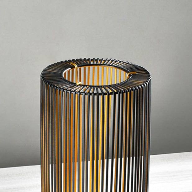 Lines Candle Holder Large - Black Gold - Image 5