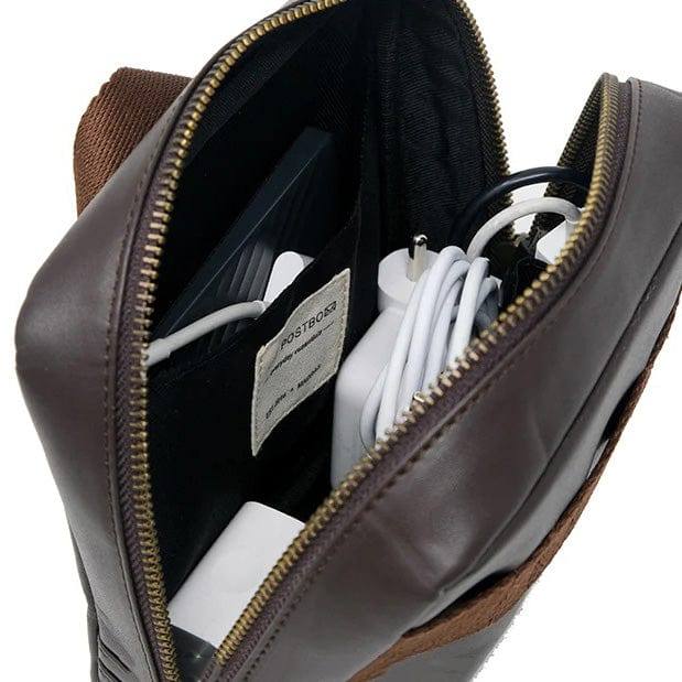 Mavi Leather Tech Kit - Dark Tan - Image 4