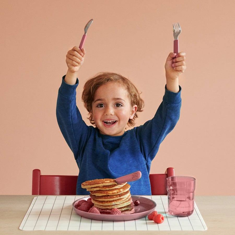 Mio 3-Piece Kids Cutlery Set - Deep Pink - Image 6