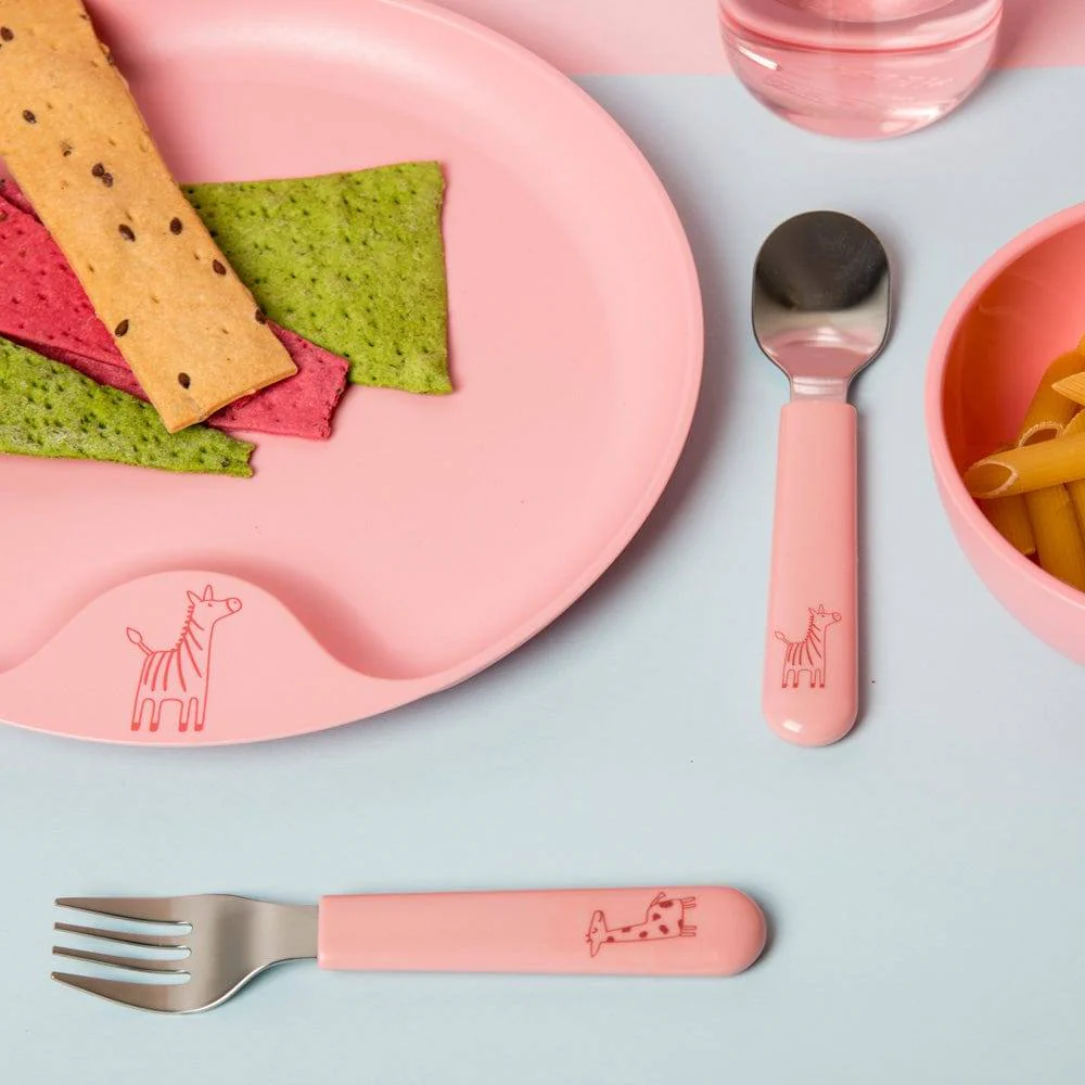 Mio 3-Piece Kids Cutlery Set - Deep Pink - Image 7