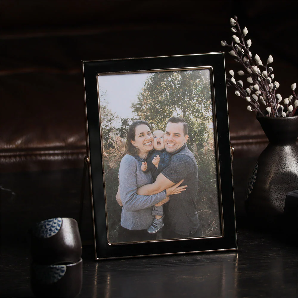 Noir Photo Frame Medium - Black Gold - Image 6