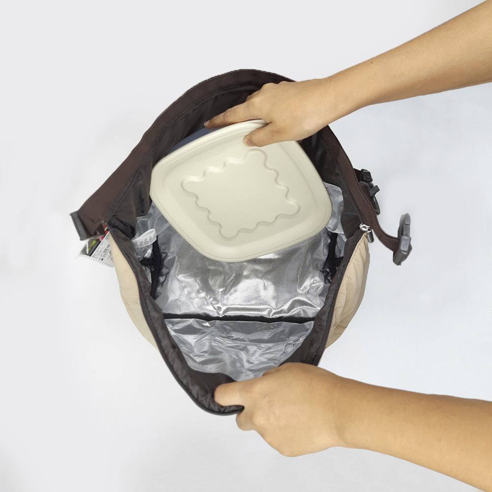 On-the-Go Thermal Bag with Container Large - Clay - Image 4