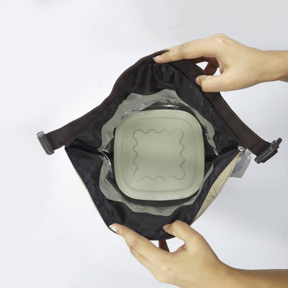 On-the-Go Thermal Bag with Container Large - Clay - Image 5