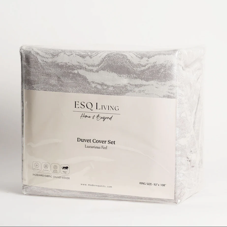 Pacific Duvet Cover and Pillow Shams Set - Grey - Image 5