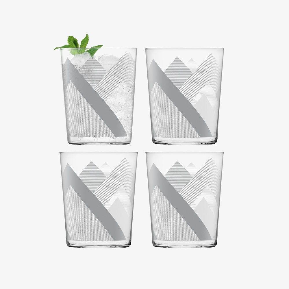 Peaks Tumblers 560ml, Set of 4 - Graphite - Image 3